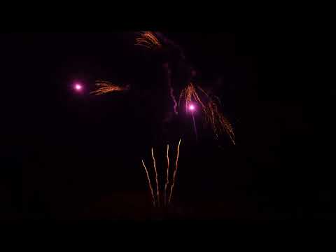20’S Titan Gold Willow tail eject Gold Titan Willow Waterfall with Purple Dahlia (V, 20 Sec.) leise