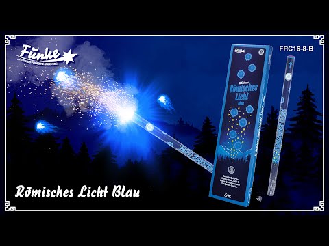 8 Schuss Römisches Licht Kal. C - Blau 5er Packung